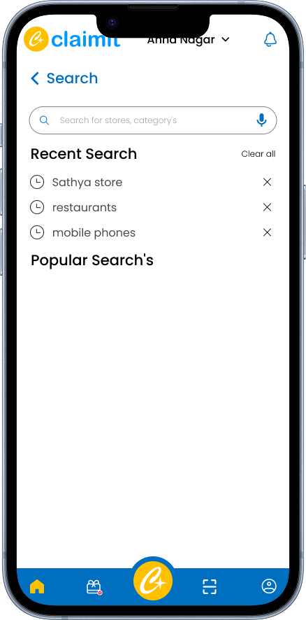 Search screen